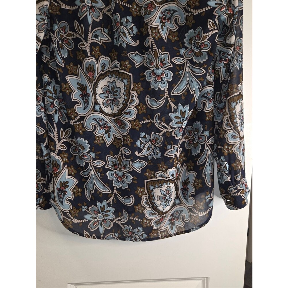 Loft Floral Paisley Boho Blouse - Picture 8 of 9